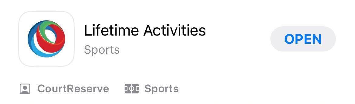 lifetime activities mobile app